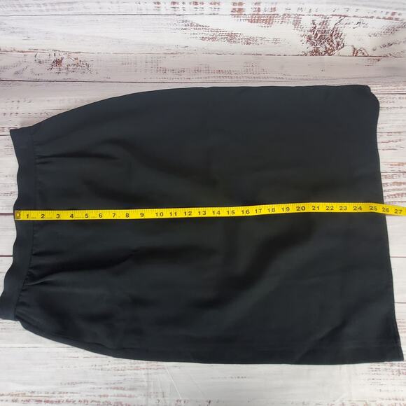 Vintage A.M. Beretta Paris Pencil Skirt Size 4 Black Light Wool Career Office - Picture 11 of 11